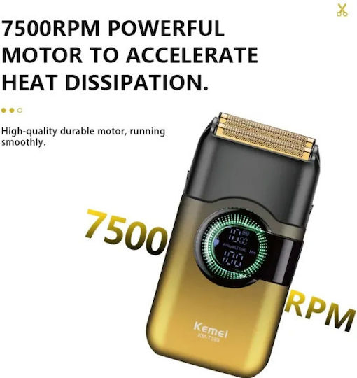Kemei KM-T389 Rotating Electric Shaver Face Rechargeable