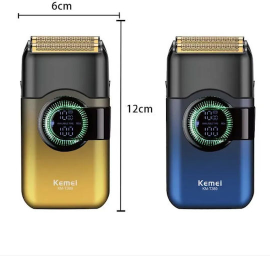 Kemei KM-T389 Rotating Electric Shaver Face Rechargeable