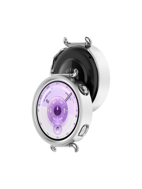 Half Coverage Hollow Plastic Case in Silver color for Huawei Watch GT 6 41mm