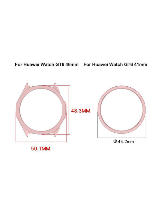 Half Coverage Hollow Plastic Case in Silver color for Huawei Watch GT 6 41mm