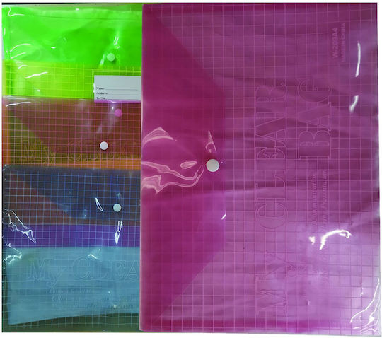Justnote Ordner mit Schaltfläche für Papier A4 Grünς
