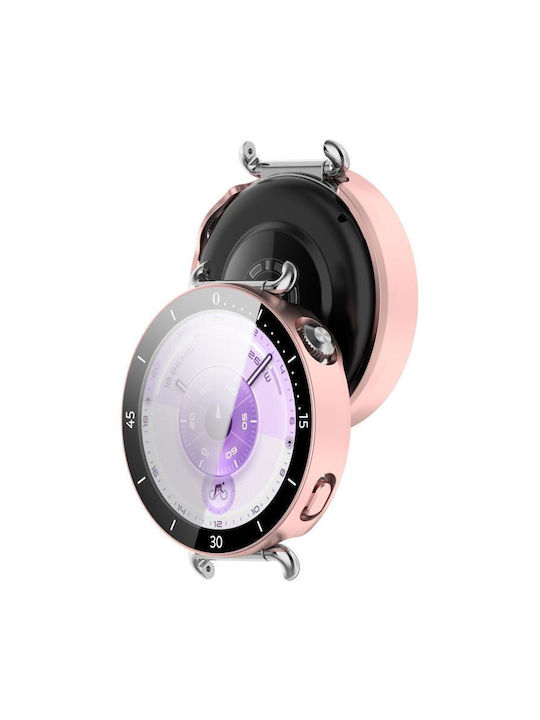 Plastic Case with Glass in Rose Gold color for Huawei Watch GT 6 41mm