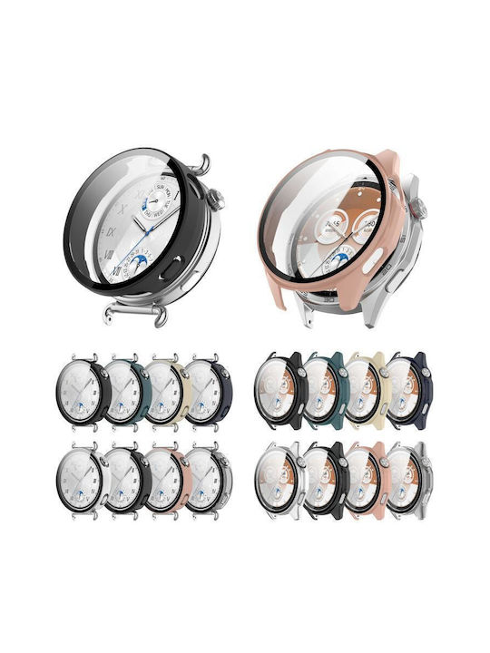 Пластмасов Калъф със Стъкло в Черен цвят за Huawei Watch GT 6 41mm