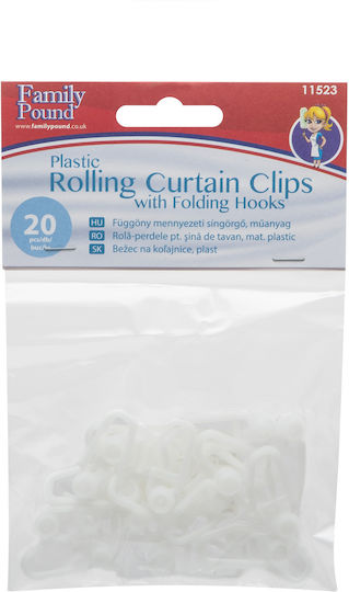 Curtain Hooks mit Walze 20Stück