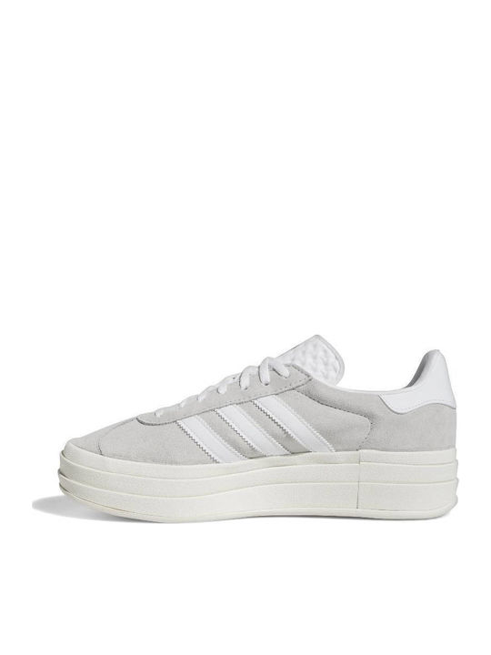 Gazelle Bold Flatforms Sneakers Grey Two / Cloud White / Core White