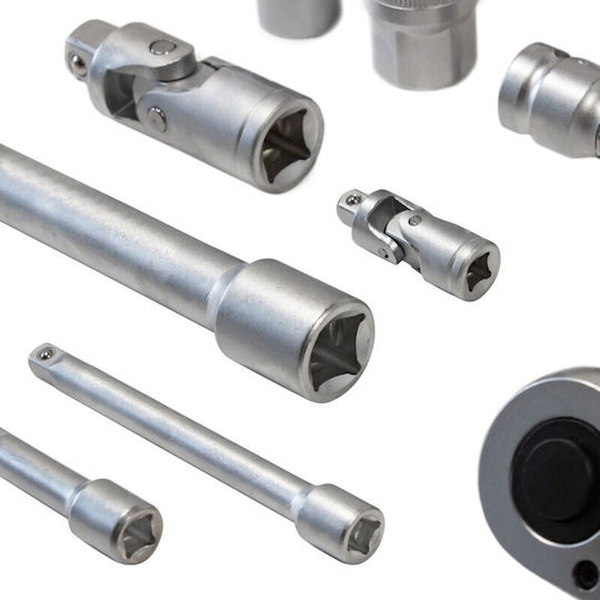 Rockforce Καστάνια με Καρυδάκια 1\4" & 1\2" 108τμχ