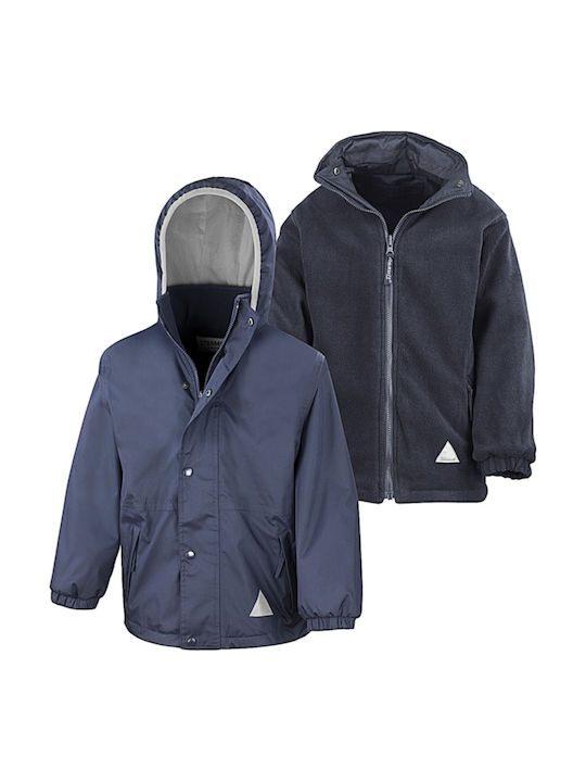 Kinder Freizeitjacke Beidseitig Marineblau