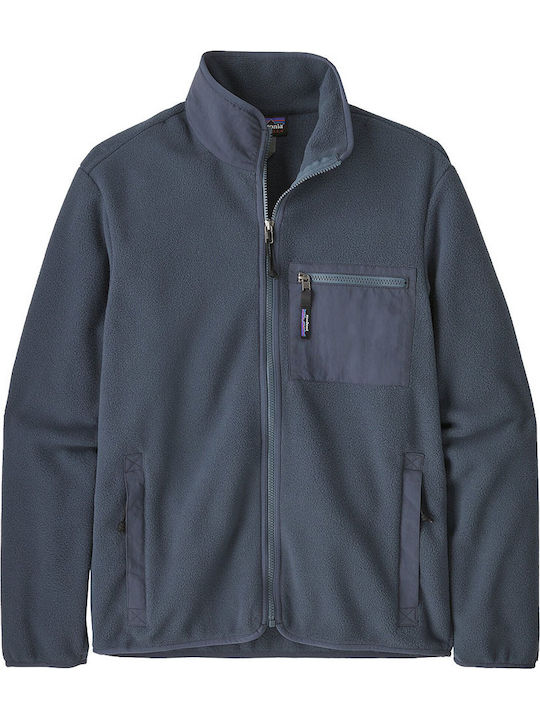 Men's Fleece Cardigan Smolder Blue