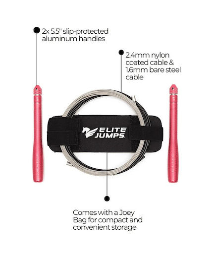 Jump Rope Bullet Comp Speed Rope Sky Blue Elite Jumps