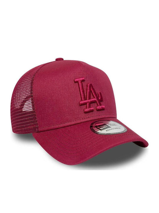60667393 New Era League Ess Trucker Los Angeles Dodgers Burgundy Color