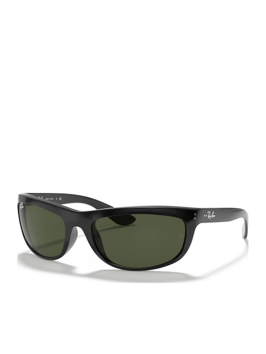 Ray Ban Herren Sonnenbrillen mit Schwarzem Horn umrandetem Rahmen und Grünen Gläsern RB4089/601
