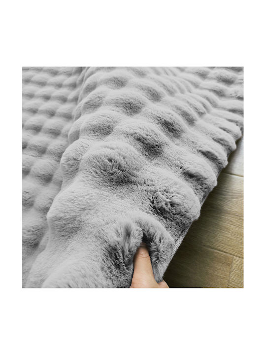 Beauty Home Bubble 9664 Modern Bedroom Rugs Set Grey BH390678 3pcs