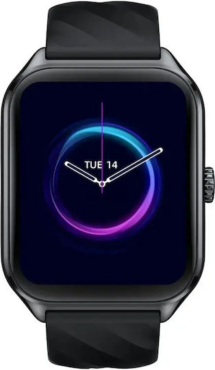 Zeblaze GTS 4 Aluminium 39mm Smartwatch mit Pulsmesser (Schwarz)
