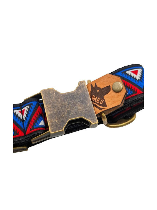 Dog Collar Kilim Urban Adjustable Fabric Collar Bailu L 39 63cm Width 2.5cm Neon Green