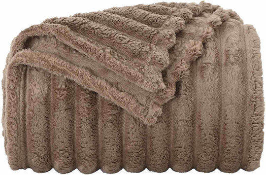 vidaXL Pătură Fleece King Size 270x240 cm Camelopardal