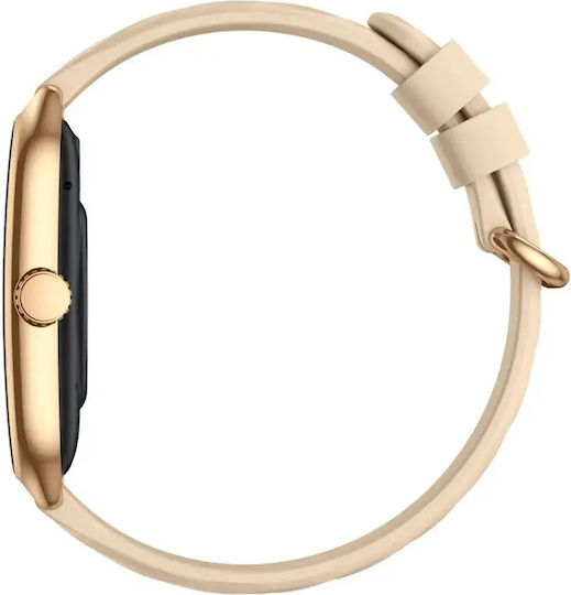 Zeblaze GTS 4 Aluminium 39mm Smartwatch με Παλμογράφο (Χρυσό)