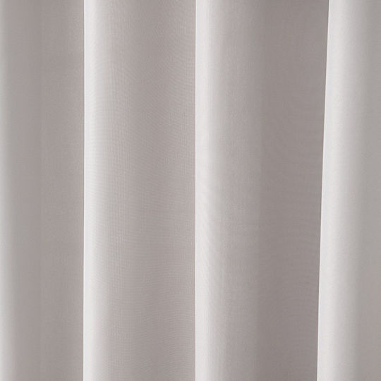Beauty Home Κουρτίνα με Τρουκς Γκρι 140x270εκ.