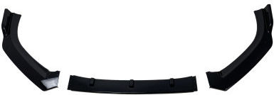 Front Bumper Spoiler Volkswagen Golf 6 R20 Black Glossy