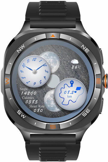 Microwear G400 Smartwatch with Heart Rate Monitor (Black)