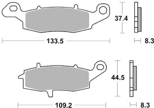 Brembo 07ka18la Front Brake Pads Kawasaki Suzuki White