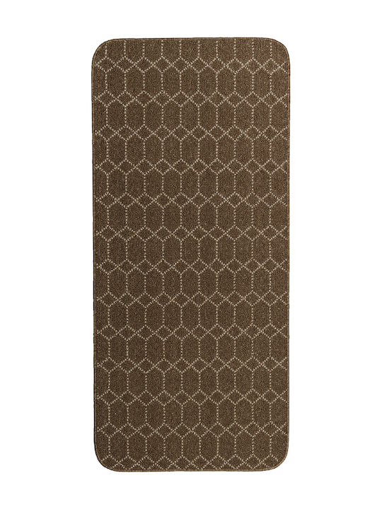 Nikotex Carpets Rutschfest Küchenmatte Läufer Küche Belmont Brauntöne-Haselnuss 67x150