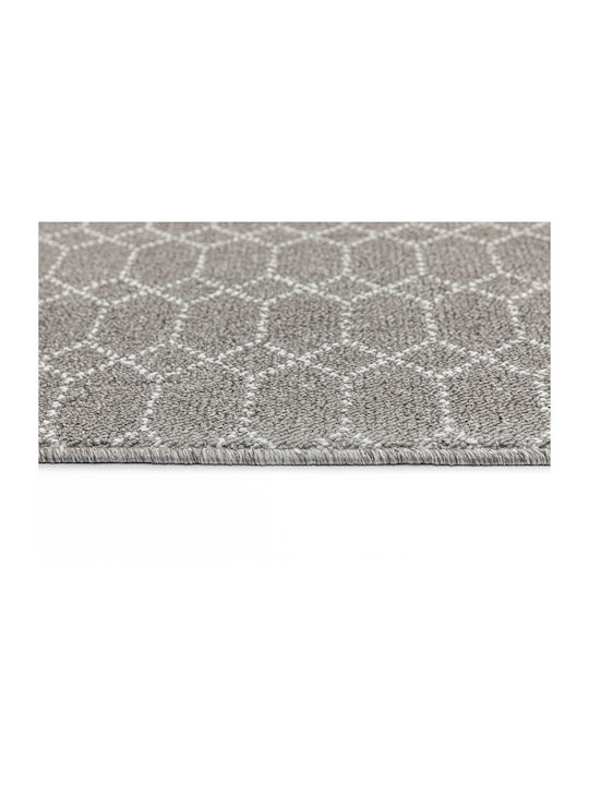 Nikotex Carpets Αντιολισθητικό Πατάκι Διάδρομος Κουζίνας Belmont Γκρι-άσπρο 67x150