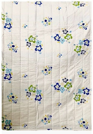 Beauty Home Paturi & Cuverturi Pat Dublu Albastru-Alb 200x230cm Beauty Home Paturi & Cuverturi Pat Dublu Albastru-Alb 200x230cm