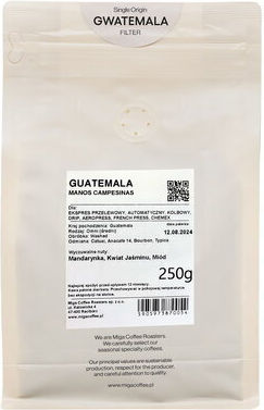 Filterkaffee Arabica Guatemala Miga Bohnen 250gr