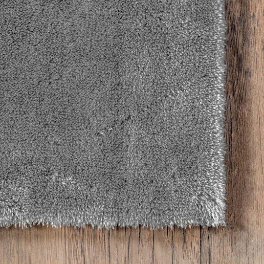 Saray Home Deluxe Anti-slip Rug Rectangular Furry Gray