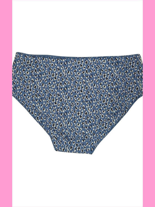 Midi Βαμβακερά Hohe Taille Damen Slip 3Pack Leopard