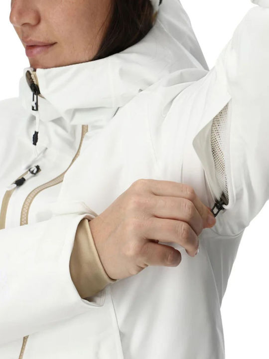 Spyder 38SD075334-WHT Γυναικείο Μπουφάν για Σκι & Snowboard Λευκό