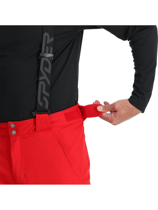 Spyder 38SA125316R-SPR Men's Trousers for Ski & Snowboard Red