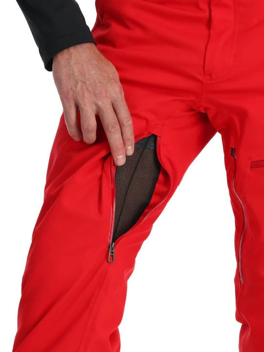 Spyder 38SA125316R-SPR Men's Trousers for Ski & Snowboard Red