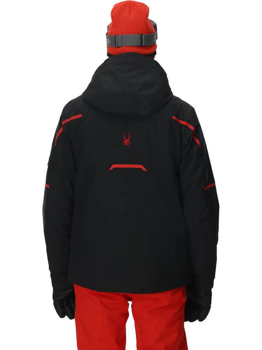 Spyder 38SA073516-BLK Männer Jacke aus für Ski & Snowboard Schwarz