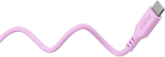Goobay USB 2.0 Cable USB-C Male - USB-C 60W PD Pink 1.5m