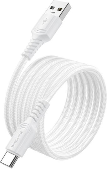Borofone Regular USB 2.0 Cablu USB-C bărbătesc - USB-A 18W Negru 1m (tt100627)