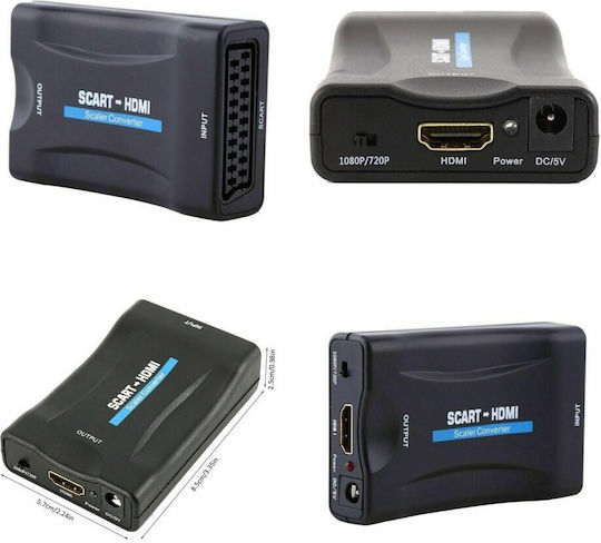 Μετατροπέας Εικόνας & Ήχου Scart Hdmi 1080p 720p