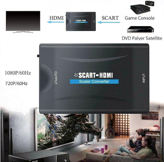 Μετατροπέας Εικόνας & Ήχου Scart Hdmi 1080p 720p