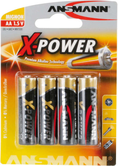 Ansmann X-Power Alkaline Batterien AA 1.5V 4Stück