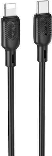 Borofone USB-C zu Lightning Kabel 27W Schwarz 2m