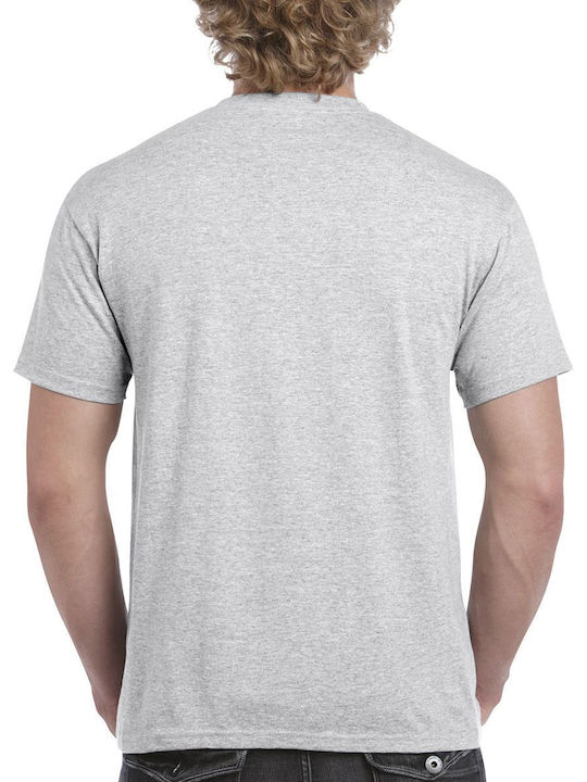 Gildan Ανδρικό Διαφημιστικό T-shirt Κοντομάνικο Ash Grey