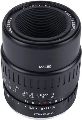TTArtisan Crop Camera Lens 40mm f/2.8 Macro for Fujifilm X Mount Black