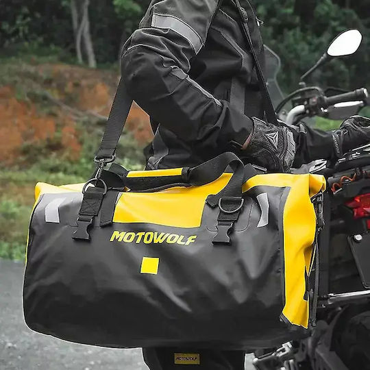 Waterproof Travel Motorcycle Bag Motowolf 66l – Black Carbon