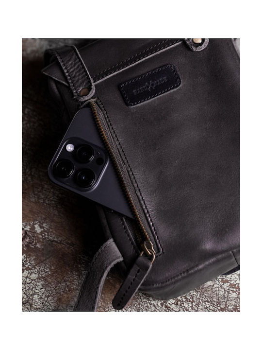 Trip Machine Leather Thigh Bag Leg Bag Black