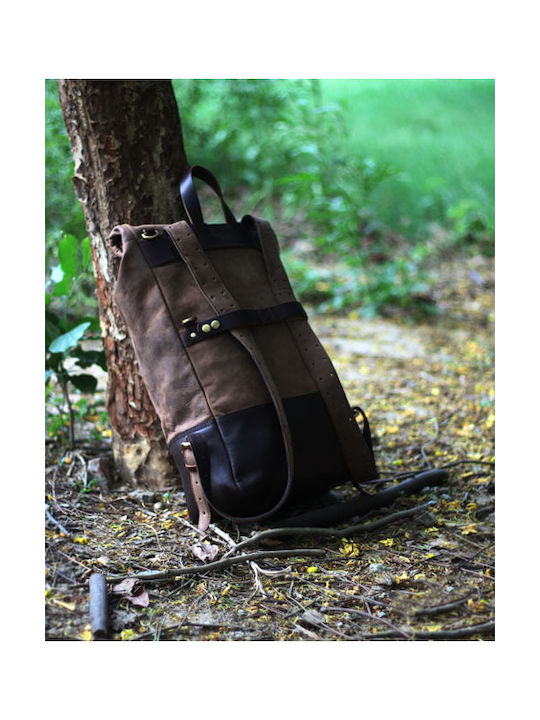 Trip Machine Rucsac Valiză Motocicletă Backpack Saddlebag 15 Litri Maro Tutun