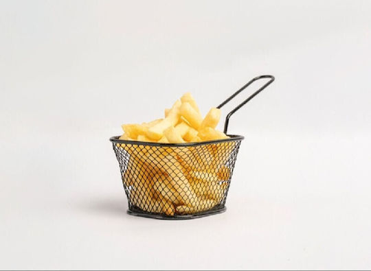Viosarp Serving Basket Metallic with Dimensions 10x8.5x6.3cm 1pcs