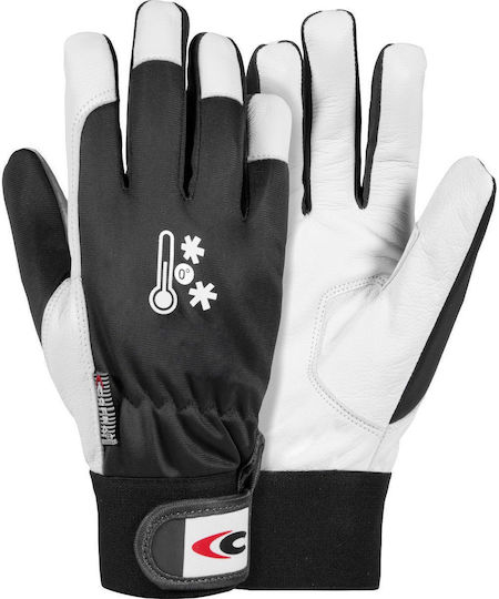 Cofra Coldext Gloves for Work Cold-Resistant Gray Leather 1pcs