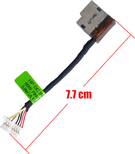 Dc Power Jack Socket for Hp Envy X360 15-ed 15m-ee 15-ee 15t-ed000 15-ed1000 15-ee1000 15m-ed0013dx 15-ed0020ca L93195-001 799735-s51 7.7cm 7pins Code 31072