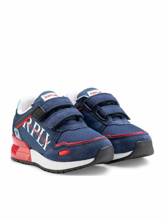 Παιδικά Sneakers με Σκρατς Μπλε