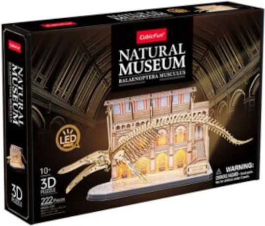 Cubicfun 3D LED Puzzle Natural Museum Blue Whale